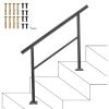 Handrail Outdoor Stairs 47.6 X 35.2 Inch Outdoor Handrail Outdoor Stair Railing Adjustable from 0 to 30 Degrees Handrail for Stairs Outdoor Aluminum B