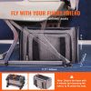 Cat Carrier with Wheels, Airline Approved Rolling Pet Carrier with Telescopic Handle and Shoulder Strap, Dog Carrier with Wheels for Pets under 25 lbs